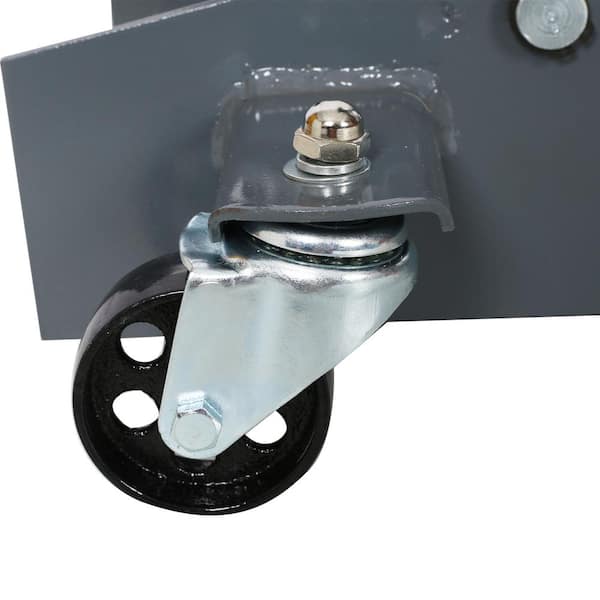 WRIGHTMASTER 1/2-Ton Transmission Jack in Black with Maximum Lift