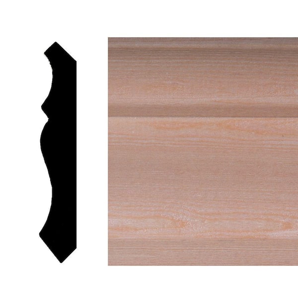 Builder's Choice LWM51 1/2 in. x 3-3/16 in. Hemlock Wood Crown Moulding