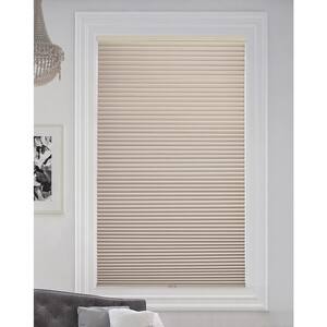 Fawn Cordless Blackout Cellular Honeycomb Shade, 9/16 in. Single Cell, 20.5 in. W x 48 in. H