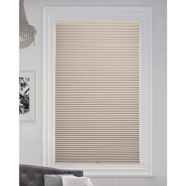 BlindsAvenue Fawn Cordless Blackout Cellular Honeycomb Shade, 9/16 in. Single Cell, 53.5 in. W x 72 in. H
