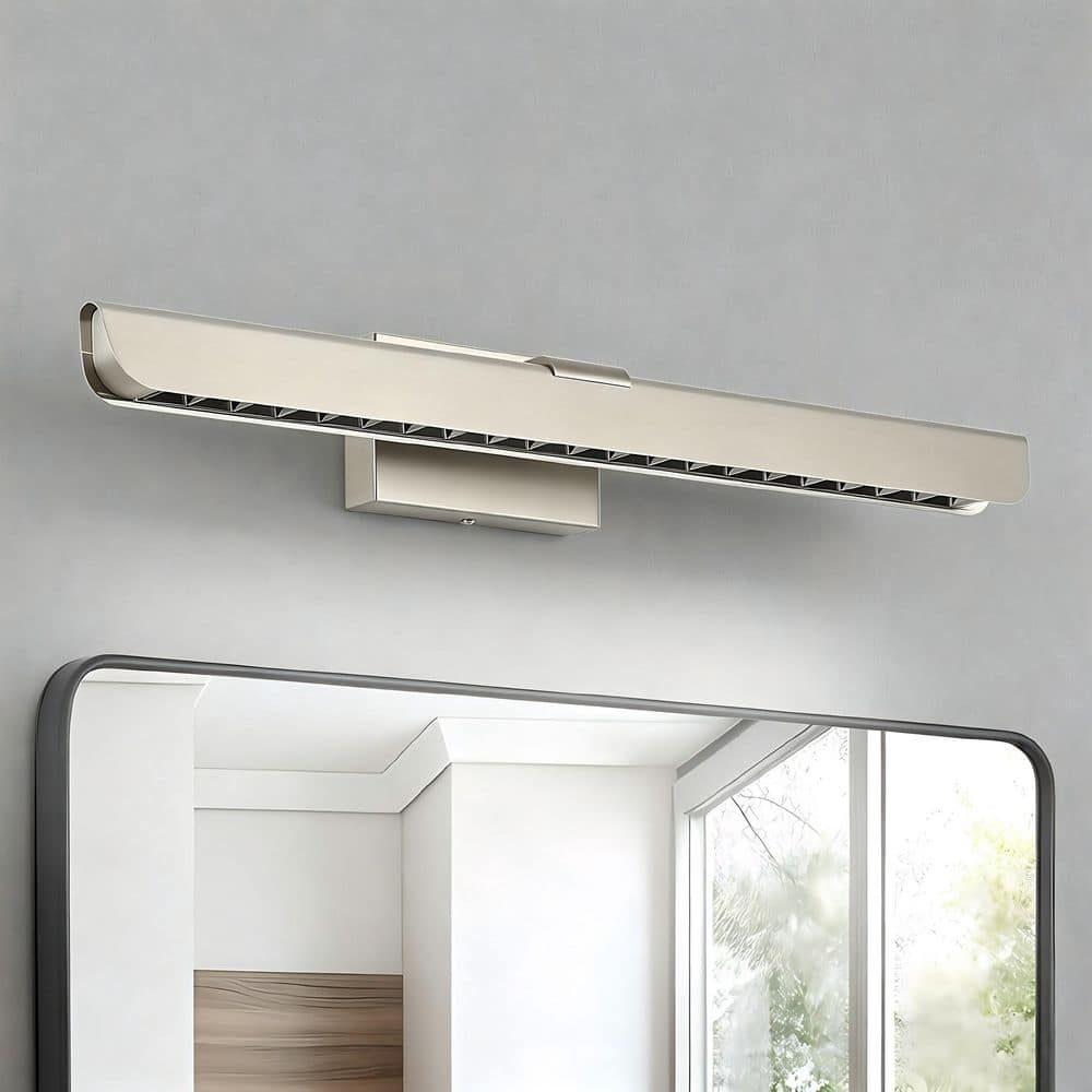 29.33 in. Brushed Nickel Bathroom Vanity Light with LED Dimmable 5500K price history on PriceWatchPro