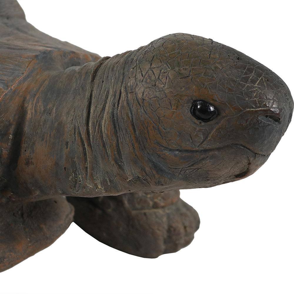 Todd the Tortoise Large Brown Poly-Concrete Garden Statue