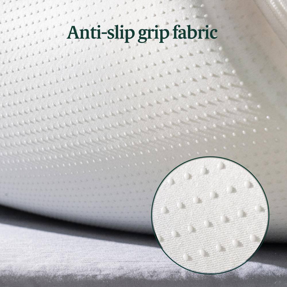 Twin 4" White Gel Memory Foam Mattress Topper