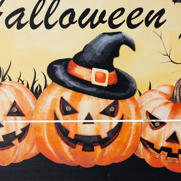 Glitzhome® Halloween Wooden Standing Easel Sign Décor