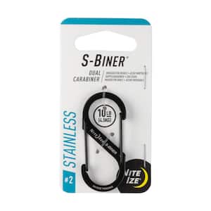 S-Biner Dual Carabiner Stainless Steel #2 in Black