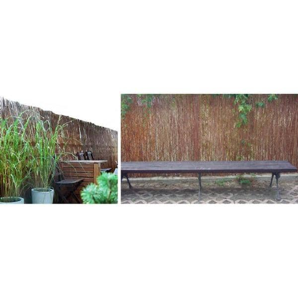 MGP 8 ft. L x 4 ft. H Willow Twig Privacy Screen Fence
