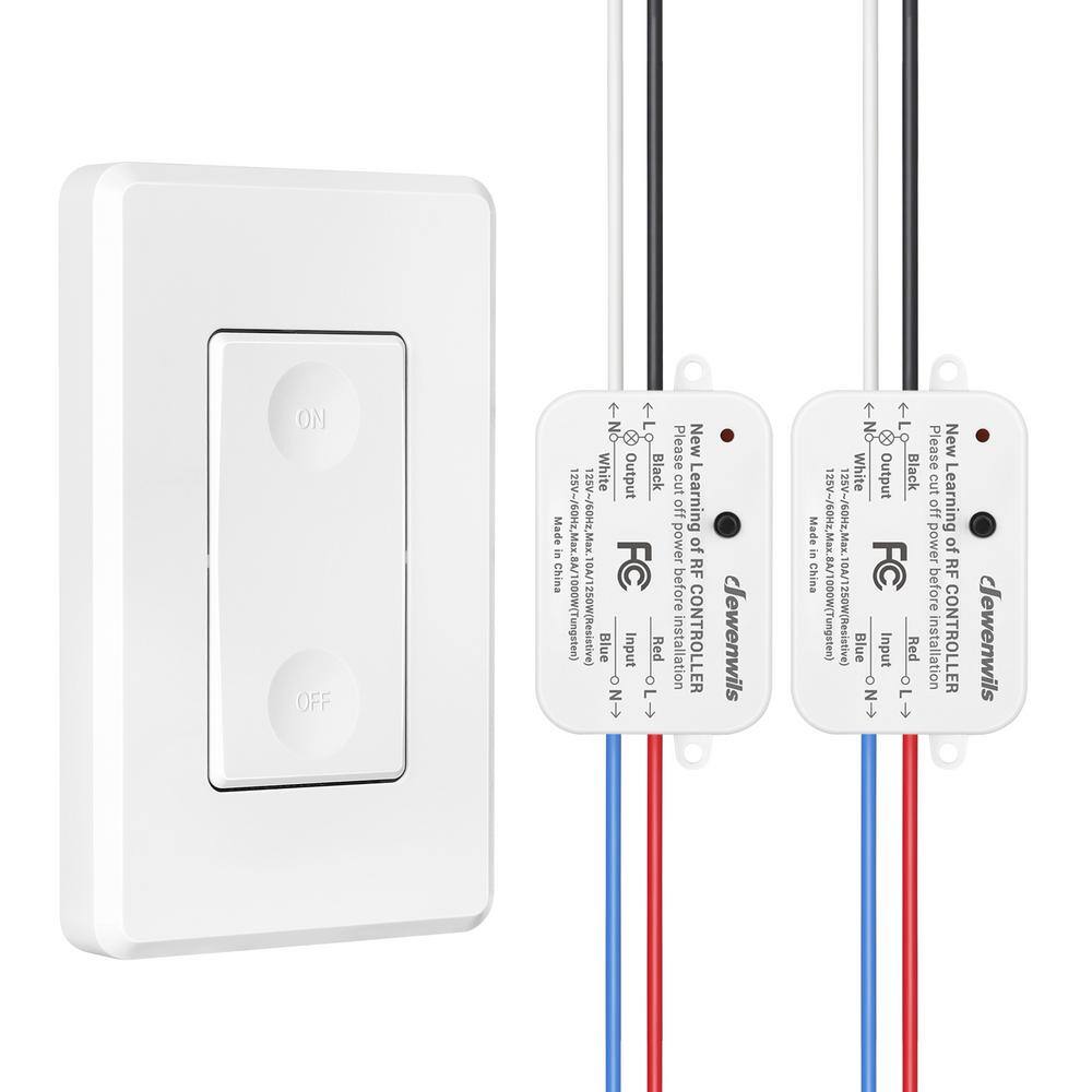 125-Volt Wireless Remote Control Light 1-Switch and 2-Receiver Kit for Ceiling Lights, Fans, Lamps, 100 ft. RF Range price history on PriceWatchPro