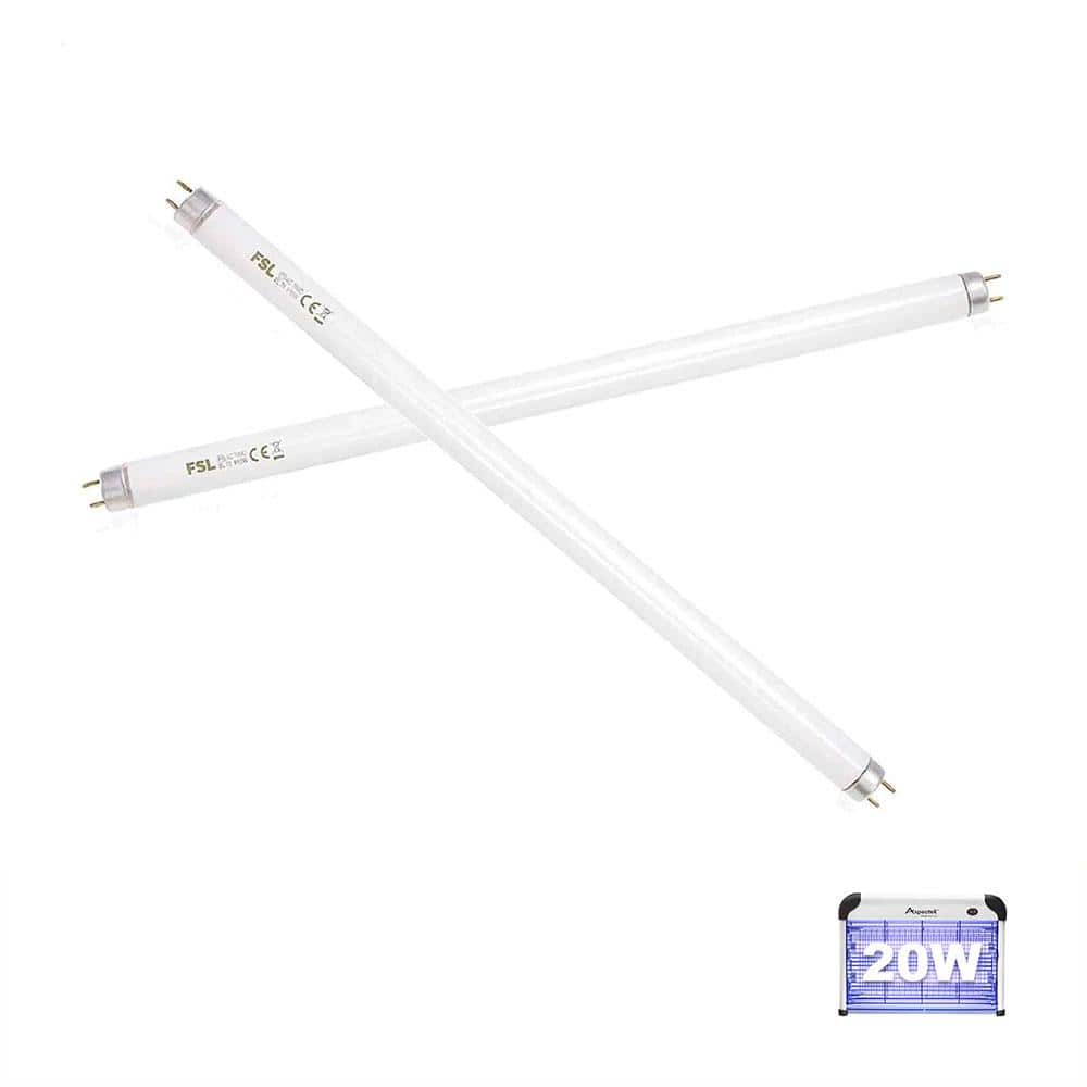 Aspectek Ultraviolet Replacement Tubes for Indoor Insect Killer 20-Watt, (2-Pack, 10-Watt Each)