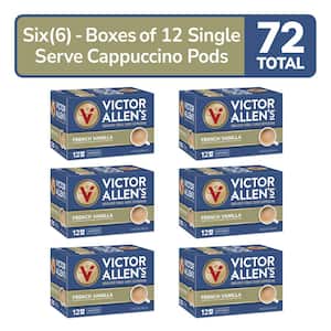 French Vanilla Flavored Cappuccino Mix Single Serve K-Cup Pods for Keurig K-Cup Brewers (72 Count) Pack of 6
