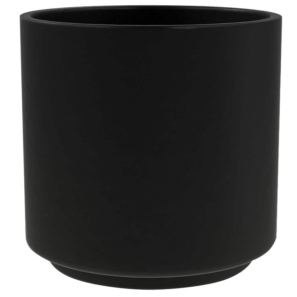 Deep Cylinder Pot  Matte Black – Pigment