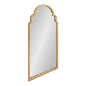 Hogan 24.00 in. W x 48.00 in. H MDF Gold Arch Framed Decorative Mirror