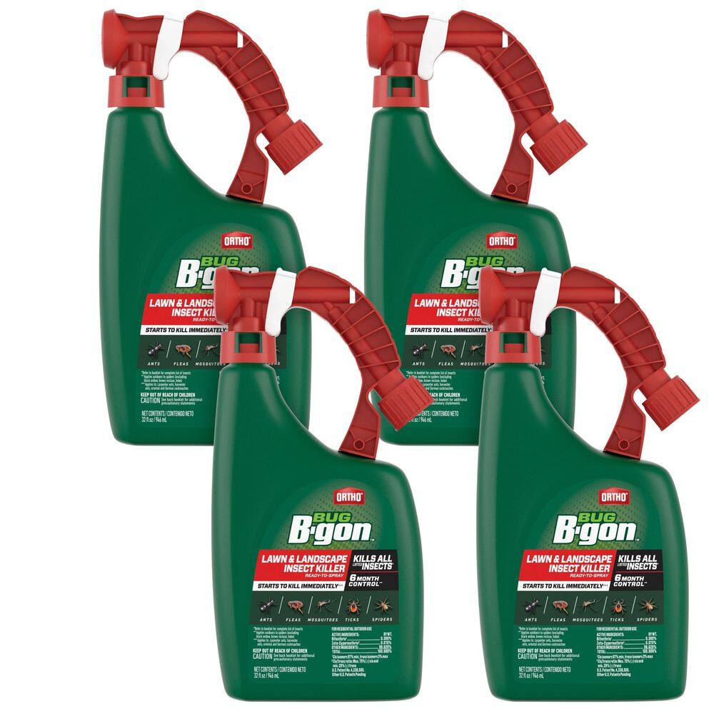 Bug B-gon Lawn and Landscape Insect Killer 32 fl. oz. Ready-to-Spray Ant Flea and Spider Killer (4-Pack) price history on PriceWatchPro