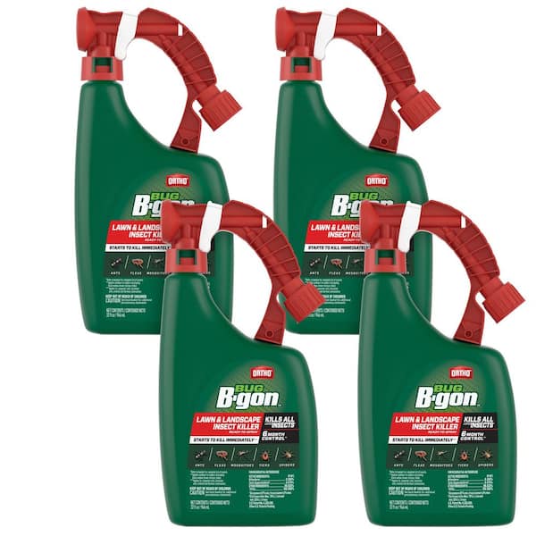Bug B-gon Lawn and Landscape Insect Killer 32 fl. oz. Ready-to-Spray Ant Flea and Spider Killer (4-Pack)
