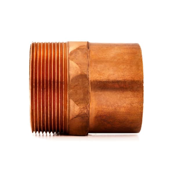 Everbilt 1/2 in. Copper Pressure Cup X MPT Adapter Fitting Pro