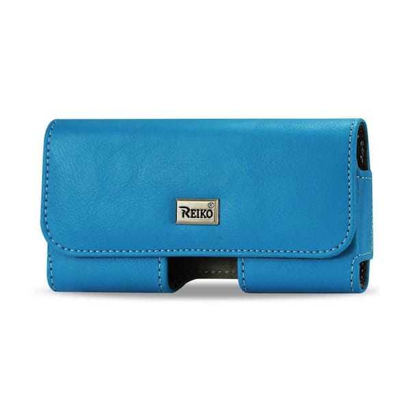REIKO Medium Horizontal Leather Holster in Blue