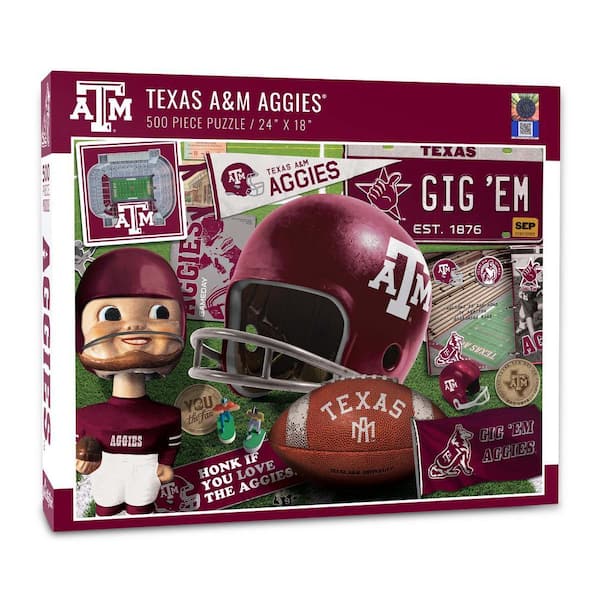 NCAA Texas A&M Aggies Retro Series Puzzle (500-Pieces)