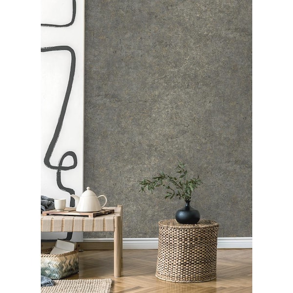 Colt Charcoal Cement Paper Non-Pasted Textured Wallpaper
