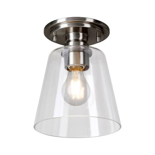 home depot brushed nickel flush mount