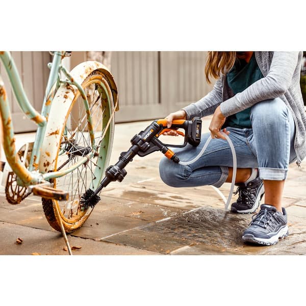 WORX Hydroshot Adjustable Power Scrubber with Quick Snap Connection (Hard  Bristles) in the Pressure Washer Parts department at