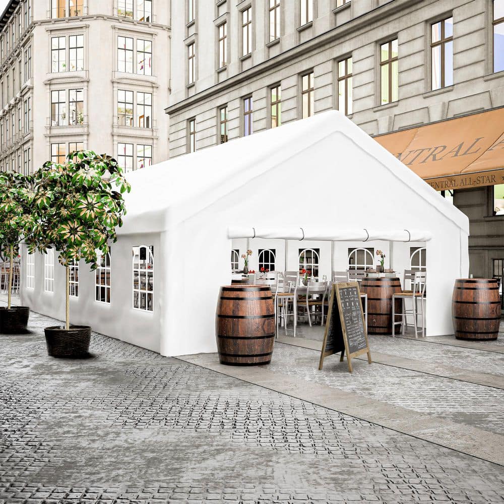 20 ft. x 32 ft. White Outdoor Party Tent Heavy Duty Large Wedding Event She