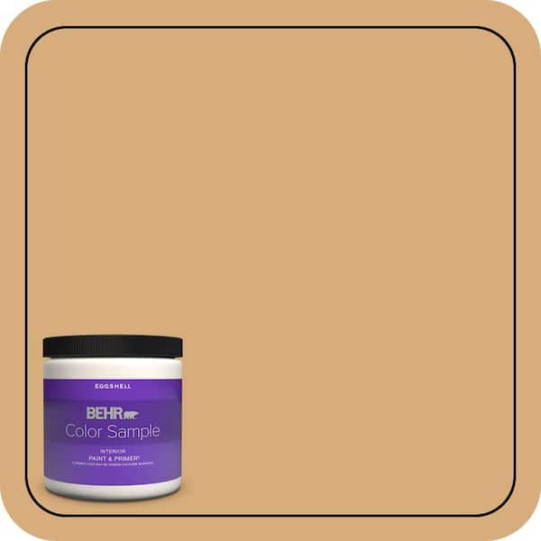 BEHR PREMIUM PLUS 8 oz. #PPU6-05 Cork Eggshell Enamel Interior Paint & Primer Color Sample