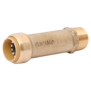 3/4 in. Push-to-Connect x MIP Brass Slip Adapter Fitting