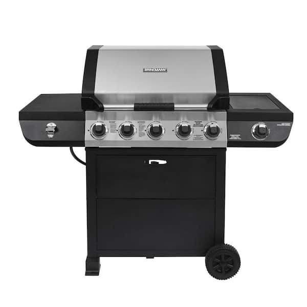 Brinkmann 5-Burner Propane Gas Grill with Side Burner