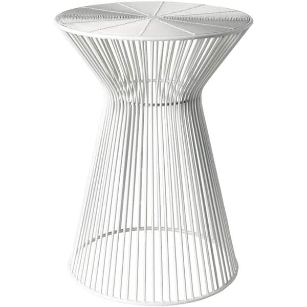 Livabliss Orth White Accent Table