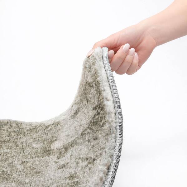 Dream Shag Premium Machine Washable Abstract ADS562 Gray 2 ft. x 3 ft. Accent Rug
