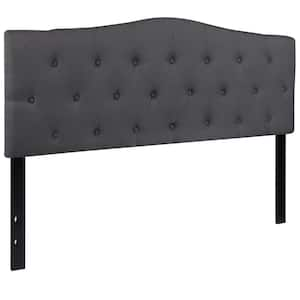 Dark Gray Queen Headboard Panel Design