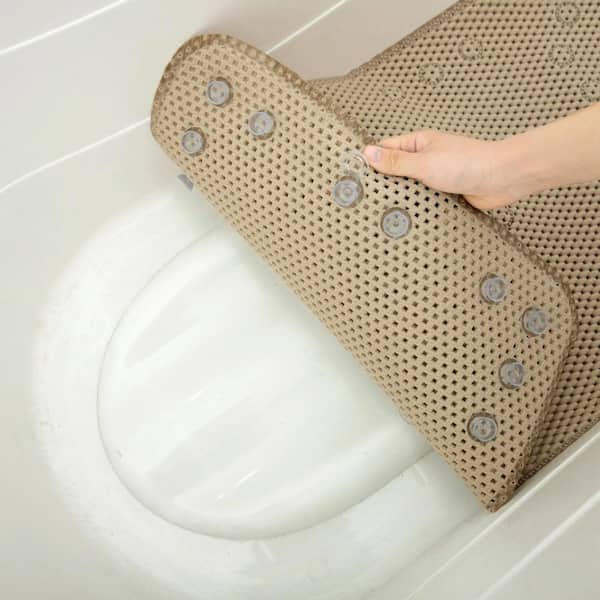Square Shower Mats Non-slip Anti Mold Bath Mats Machine Washable