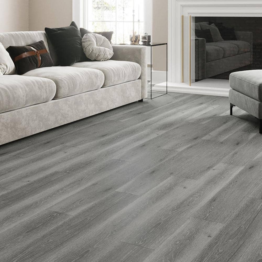 MaxCore Ultra 48" Dark Gray Click Lock Luxury Vinyl Plank Flooring