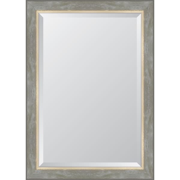 Melissa Van Hise Medium Rectangle Champagne Beveled Glass Contemporary Mirror (30 in. H x 42 in. W)