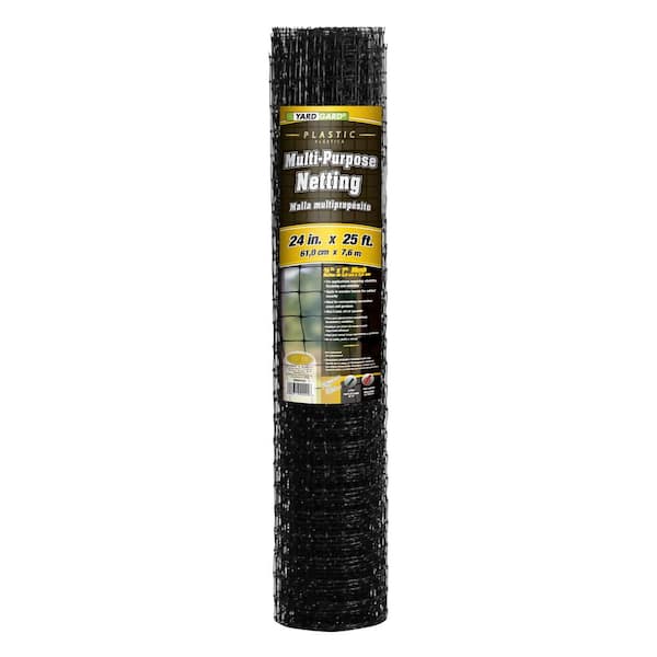 2 ft. x 25 ft. Multi-Purpose Black Plastic Netting