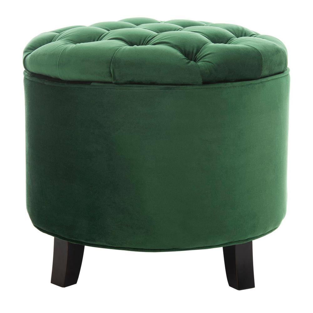 Amelia Emerald Storage Ottoman