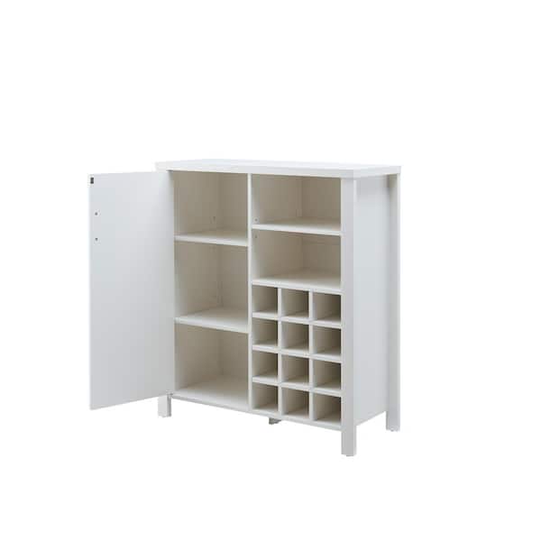 Signature Home SignatureHome Sendero Finish 41 in. H Wine Bar Storage Cabinet with 12 Bottle Capacity. Dimensions (36Lx15Wx41H)