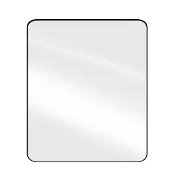 COWLOWN 48 in. W x 36 in. H Rectangular Aluminum Alloy Framed Wall Bathroom Vanity Mirror in Black