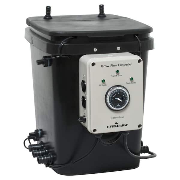 Active Aqua Grow Flow Ebb and Gro Controller Unit with 2 Pumps GFO7CB and 7 Gal. Controller Bucket