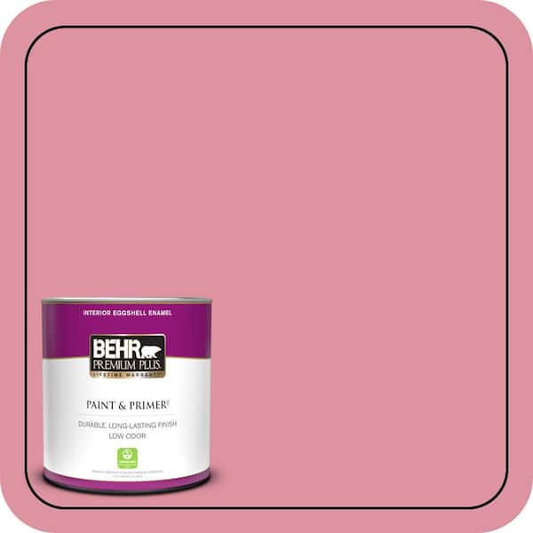 BEHR PREMIUM PLUS 1 qt. #120C-3 Rose Marquis Eggshell Enamel Low Odor Interior Paint & Primer