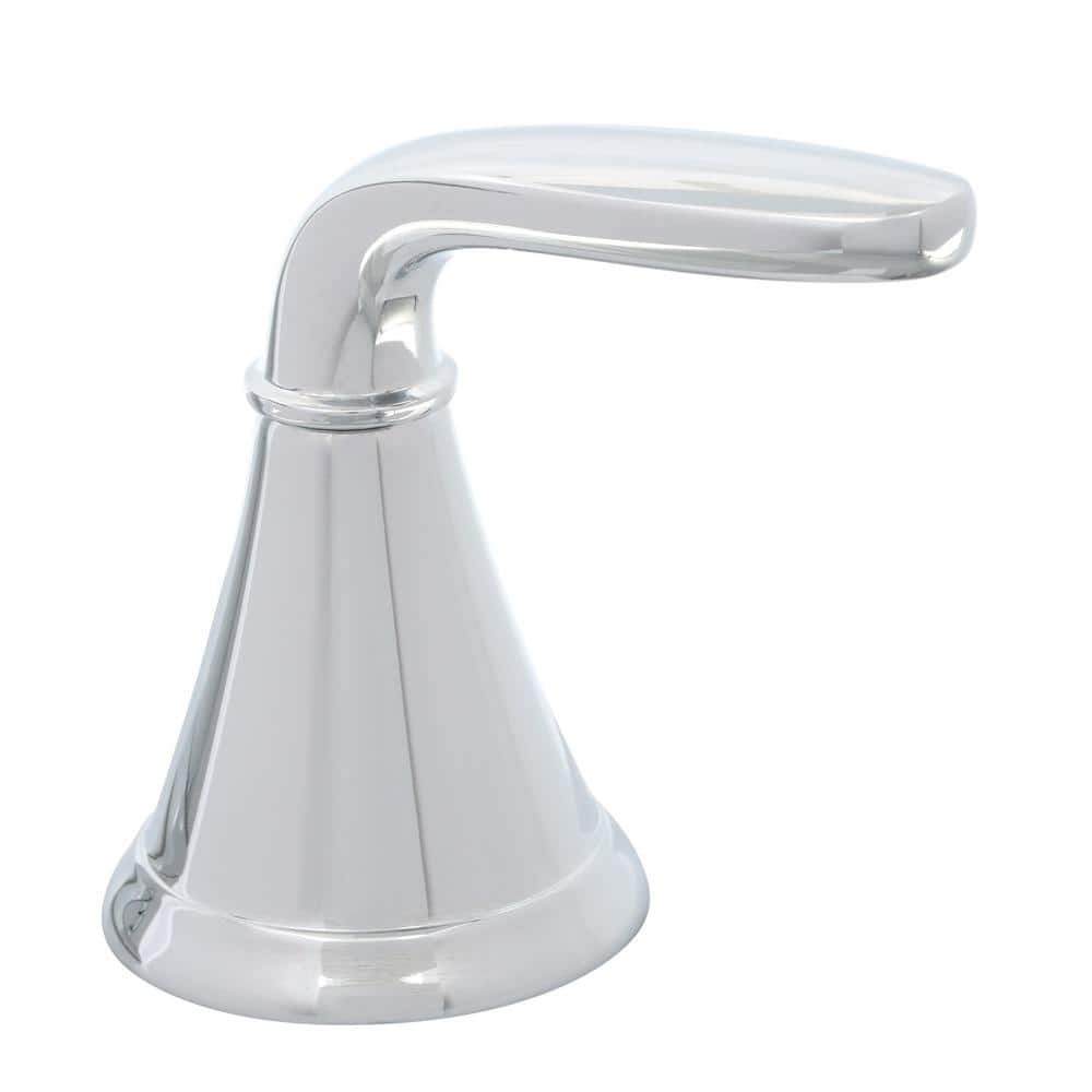 Polished Chrome 8-Inch Widespread Double Handle Bathroom Faucet