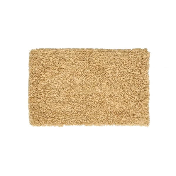 HOME WEAVERS INC Fantasia Bath Rug 100% Cotton Bath Rugs Set, 21x34 Rectangle, Yellow