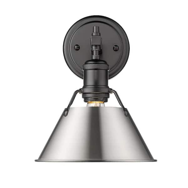 Orwell 4.875 in. 1-Light Matte Black Vanity Light
