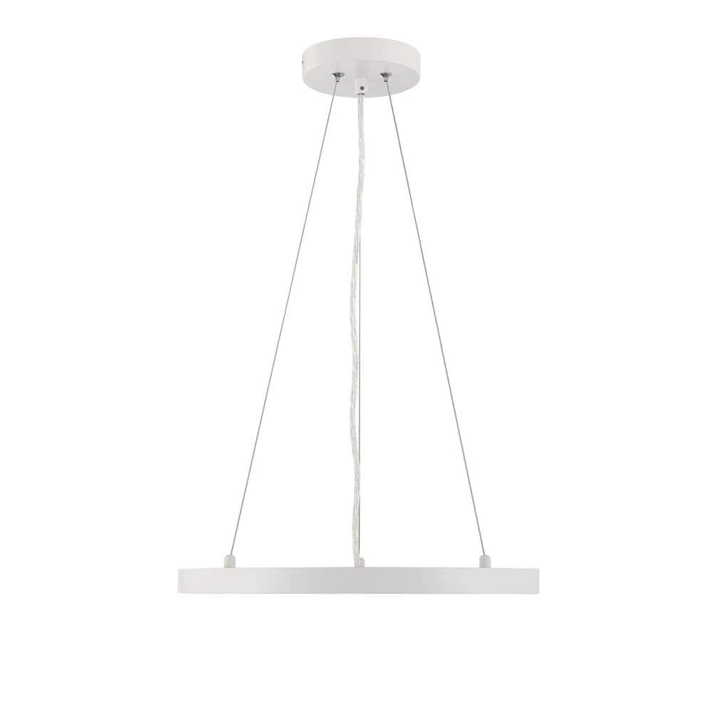 White Aluminum LED Indoor/Outdoor Pendant Light
