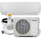 18,000 BTU 1.5 Ton 19 SEER Ductless Mini Split Inverter+ Wall Mounted Air Conditioner with Heat Pump 208/230V