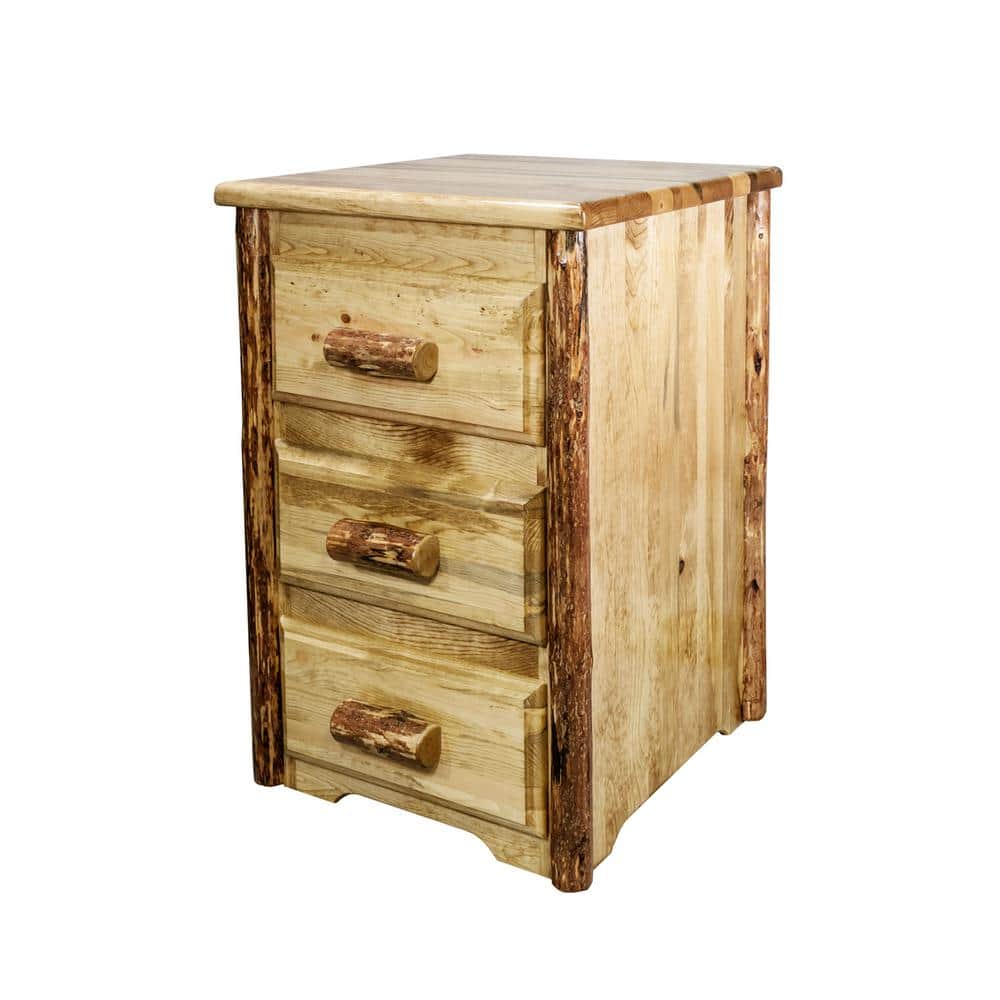 Pine Ridge Southwestern 3-Drawer Solid Wood Nightstand