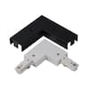 Hampton Bay Linear Track Right Angle Coupler – White/Black, 2400W, 805164 – Open Box