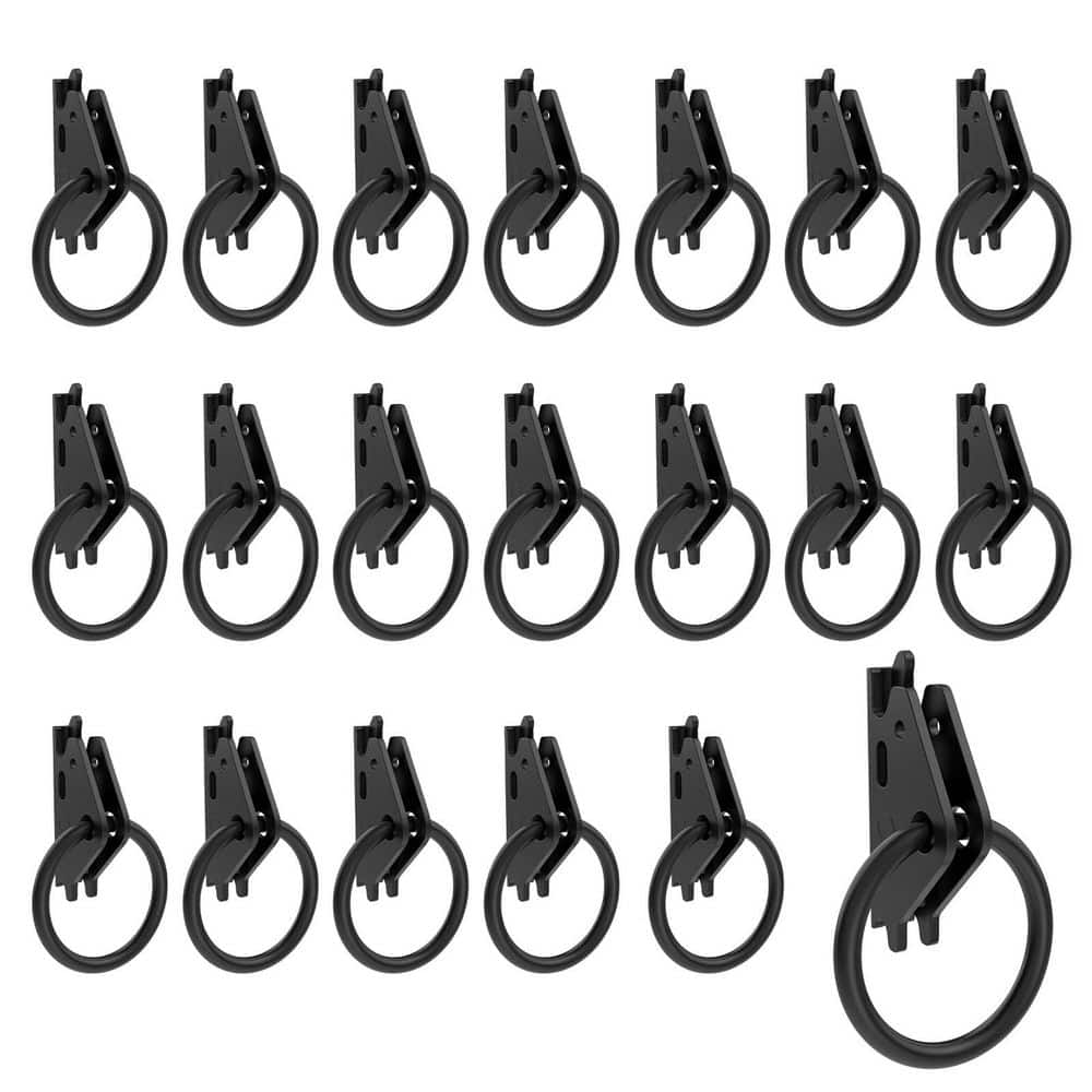 20-Pack Steel E Track O Ring Tie Down Anchors for Cargo Trailers Flatbeds Trucks Anti-Corrosion Black price history on PriceWatchPro
