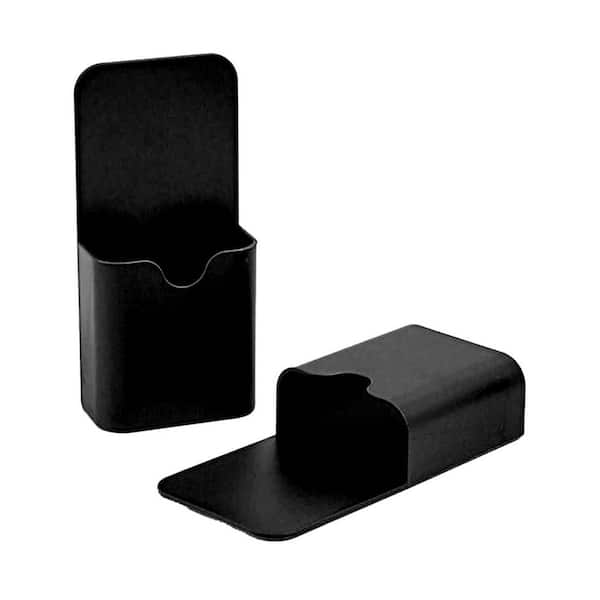 2-Pieces Magnetic Pen Marker Holder Black Magnetic Back Strong Magnetism For Storage Home Locker Whiteboard Cup