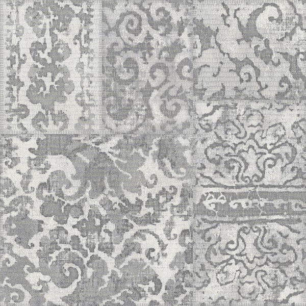 FloorPops Rahele 12 in. W x 12 in. L Grey Peel & Stick Vinyl Tile Flooring (20 sq. ft./case)