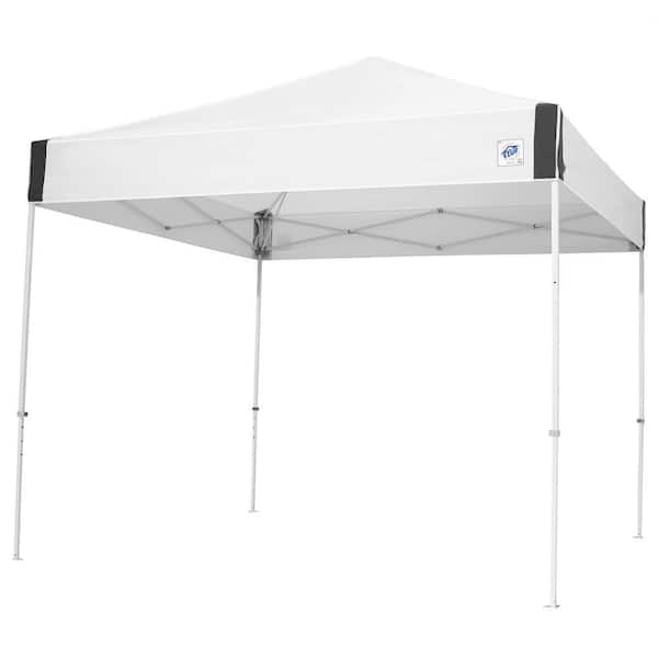 E-Z UP Pyramid Series 10 ft. x 10 ft. White Instant Canopy Pop Up